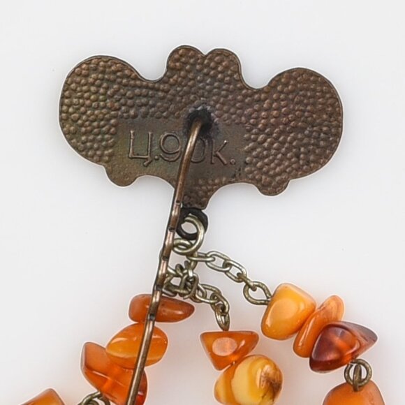 Genuine  Baltic Amber 'Lietuva' stick pin - Picture 4 of 4